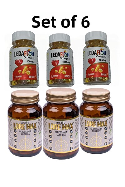 LoreLife لورماكس 60 تيرابايت + ليدا أوميغا 3 * 60 جل ناعم