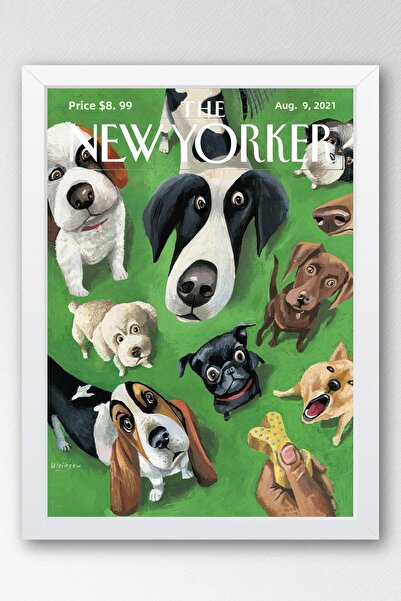 Saturn Pictură înrămată The New Yorker 9 august 2021 - Mark Ulkriksen Pictură...