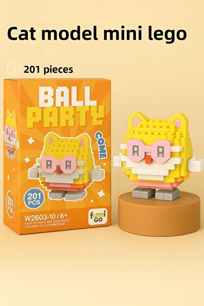 Nandy Home Cat Model Character Figure 3D Building Toys