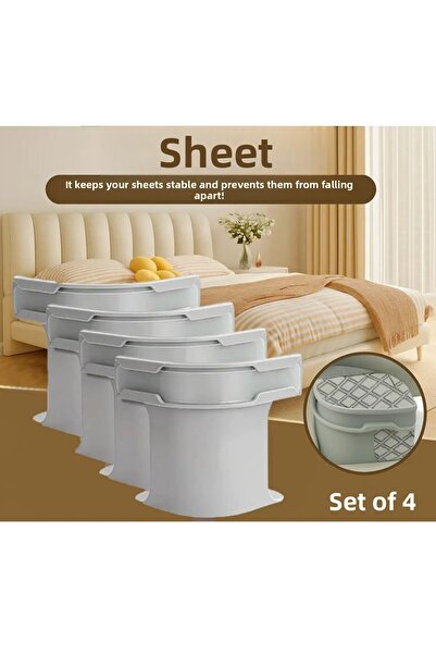 Acarlar Ticaret Sheetmatic Sheet Organizer Fixer Invisible Sheet Lock Set of 4