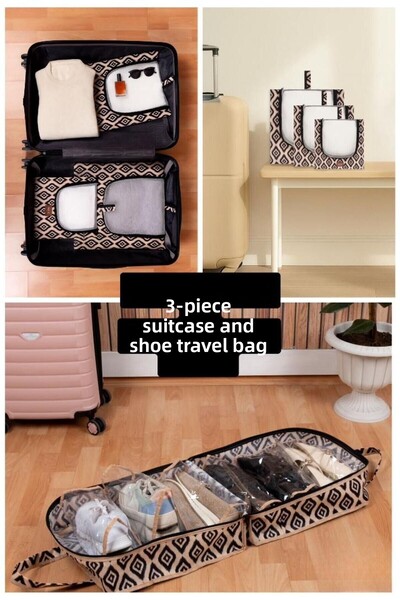 MorPort 3 Piece Suitcase Suitcase Organizer & Shoe Bag