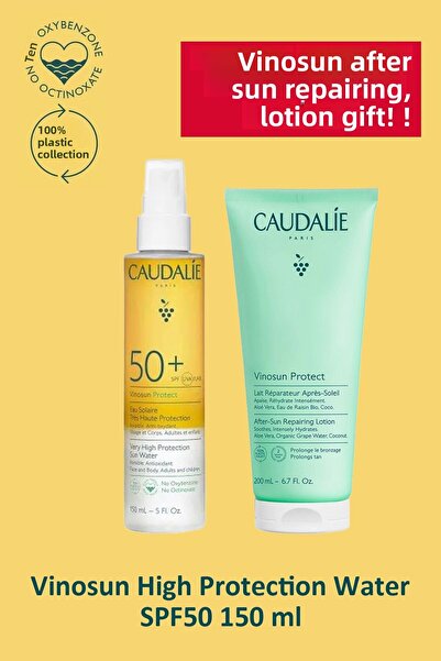 Caudalie Vinosun Very High Protection Water Spf50 150 ml + Caudalie Vinosun a...