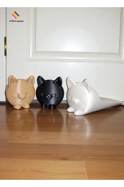 a life in games 3 Pieces Cute Cat Door Stopper – Door Holder and Stopper, und...