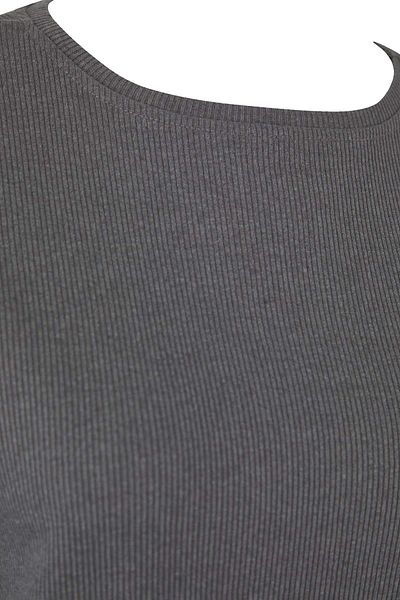 Trendyol Curve Dark Gray Melange Thessaloniki Knitted Plus Size Pajama Set Tbbaw23Ai00002