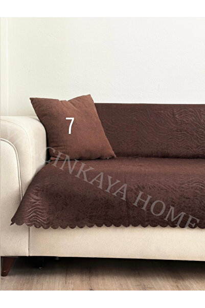 YALÇINKAYA HOME Desenli ,Kadife , Süngerli Kaymaz Taban Koltuk - Çekyat Örtüsü 170x205cm