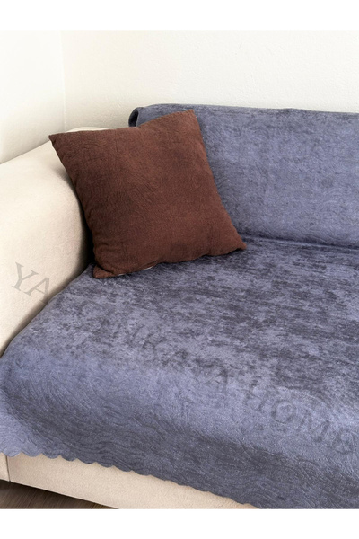 YALÇINKAYA HOME Desenli ,Kadife , Süngerli Kaymaz Taban Koltuk - Çekyat Örtüsü 170x205cm