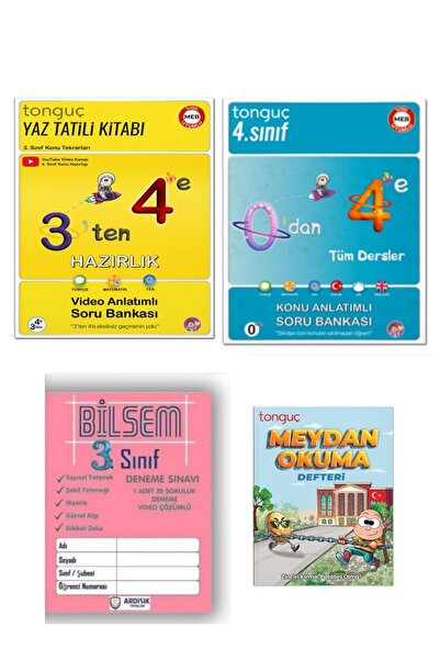Tonguç Yayınları 4. Sınıf 3 Ten 4 E Hazırlık Yaz Tatili Kitabı-0 Dan 4 E Konu...