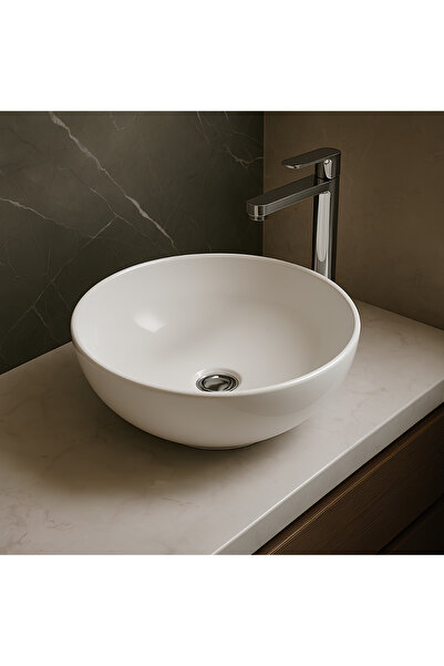 Turavit Toledo Çanak Lavabo Batarya Deliksiz 40 Cm TLD0709