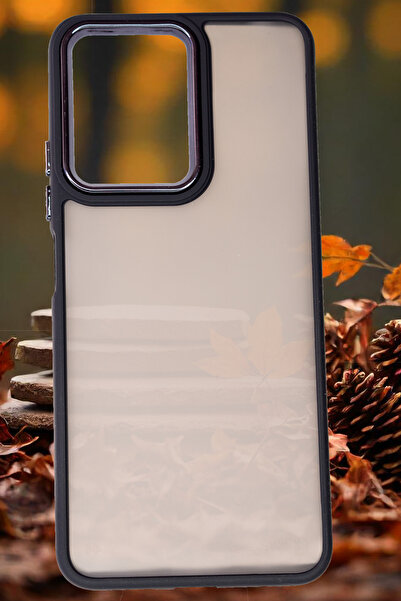 Fibaks Redmi Note 12 Case Metal Frame Colorful Frosted Transparent Cover with Sensitive Buttons