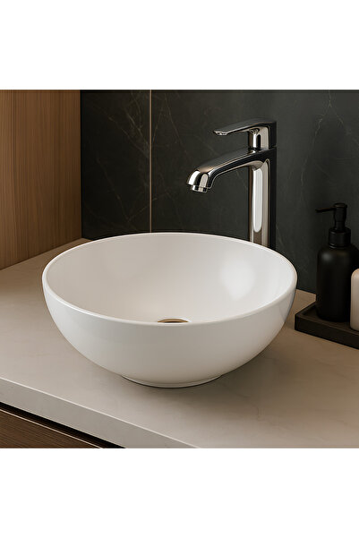 Turavit Toledo Çanak Lavabo Batarya Deliksiz 40 Cm TLD0709