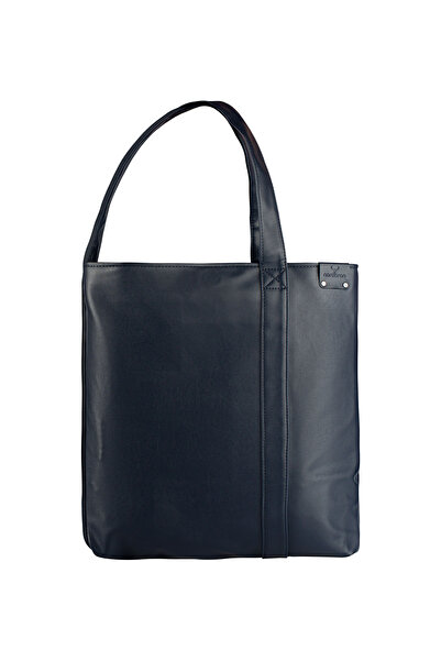Nordbron Women's Navy Blue Casual Hasle - Flat Shoulder, Compartment Inner Pocket, Thick Strap, 6.6 L, 100% Faux Leather