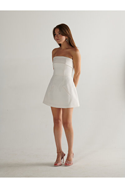 ASH.DESIGN Timeless Beyaz Elbise