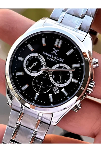 Daniel Klein Steel Cord Chronometer Dial Design 3 Atm Water Resistant Men Wristwatch 14082.2
