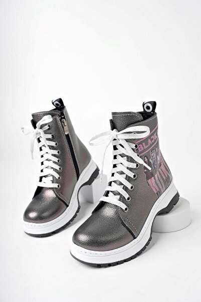 Ramer Pilatin Зморшкуватий Rugan BlackPink Дівчачі черевики на блискавці