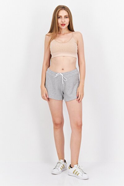 Reebok Women Sportswear Fit Outdoor Shorts, Heather Grey