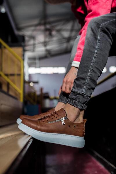 Knack High Sole Casual Shoes 555 Tan