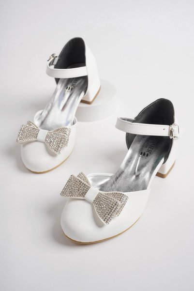 Ramer Bow Tie Girl's Evening Dress Shoes