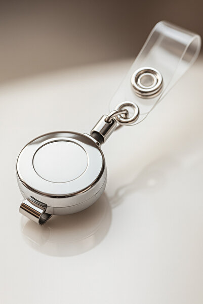 excarpin Γυαλιστερό ασημί χρώμα Κάτοχος κάρτας Yoyo Κάτοχος κάρτας