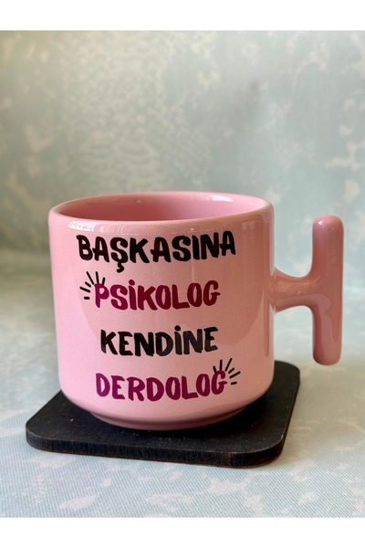 glowoow Psikologlara Özel Kupa Bardak – Psikolog Baskılı Seramik Tasarım Hediye Seçeneği