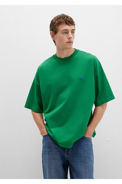 Mavi Crew Neck Basic Green T-Shirt Oversize / Wide Cut 0611931-85916