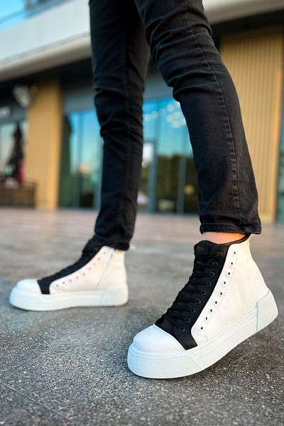 Ramer CH167 GBT Blazer Ανδρικές Μπότες ΛΕΥΚΟ/ΜΑΥΡΟ