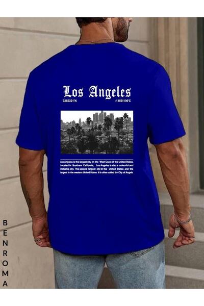 BENROMA Prevelika unisex majica sa leđima Štampano Štampano