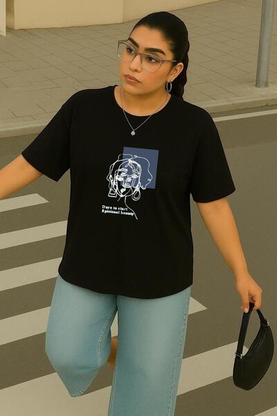 DM DOLCE MORE Large Size Printed Unisex T-Shirt