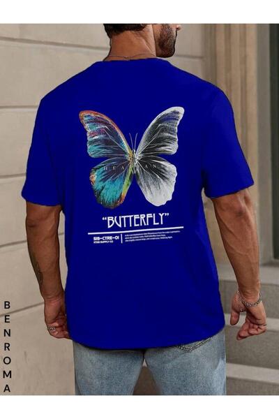 BENROMA Prevelika unisex majica sa leđima Štampano Štampano