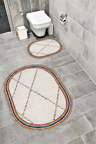 Bordo Halı Декоративна постелка за баня с водопоглъщаща мека, неплъзгаща се о...