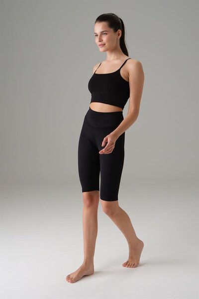 Doreanse Women's Black High Waist Cycling Sports Leggings 8031