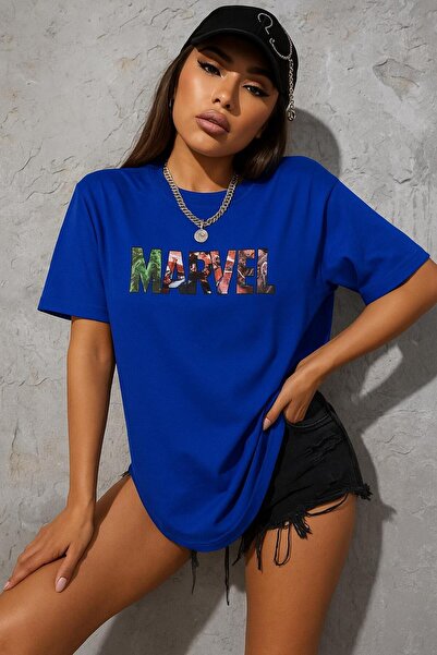 BENROMA Μπλουζάκι με στάμπα Marvel Oversize