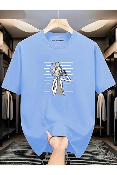 BENROMA PLUS Μαύρο μπλουζάκι με εμπριμέ με στάμπα