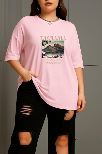 DM DOLCE MORE Large Size Tasmania Printed Unisex T-Shirt