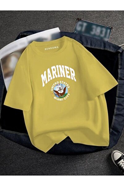 E-ROMA Υπερμεγέθη Marier Printed Unisex Tisort Printed