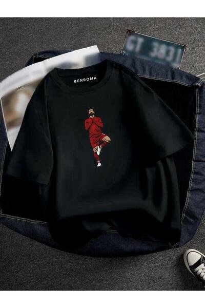 BENROMA Oversıze Futbolcu Baskılı Unısex Tisort Baskılı