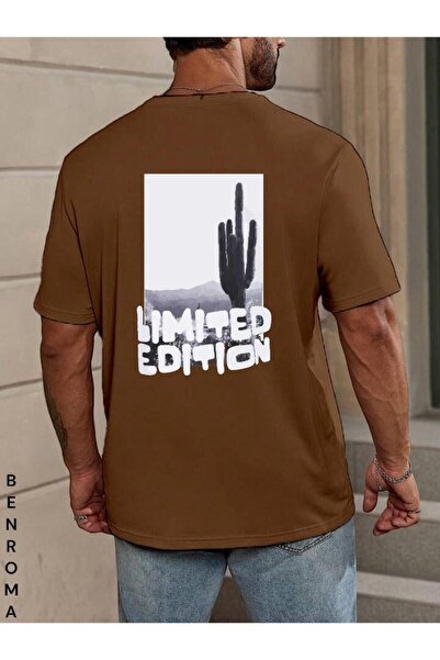 BENROMA Оверсайз футболка з принтом на спині, унісекс