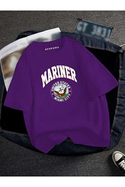 E-ROMA Υπερμεγέθη Marier Printed Unisex Tisort Printed