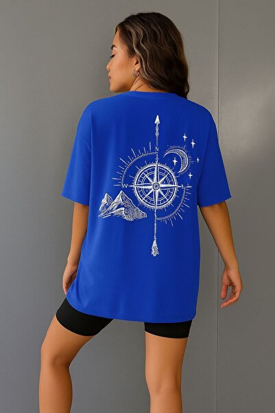 BENROMA Μπλουζάκι Unisex Oversize με Πυξίδα