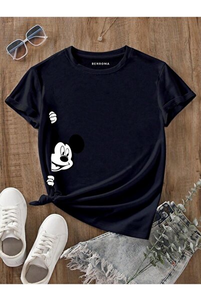 BENROMA Çizgi Film Karakter Baskılı Çocuk Tişört