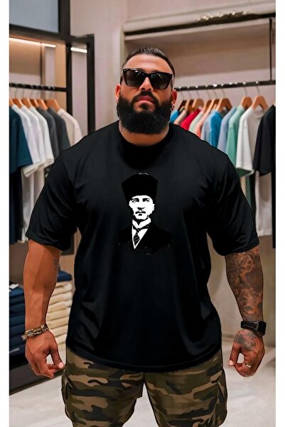 BENROMA Atatürk Baskılı Oversize Unisex Tişört