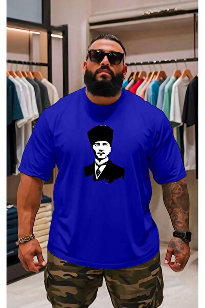 BENROMA Ataturk Štampano Oversize kroj unisex majica