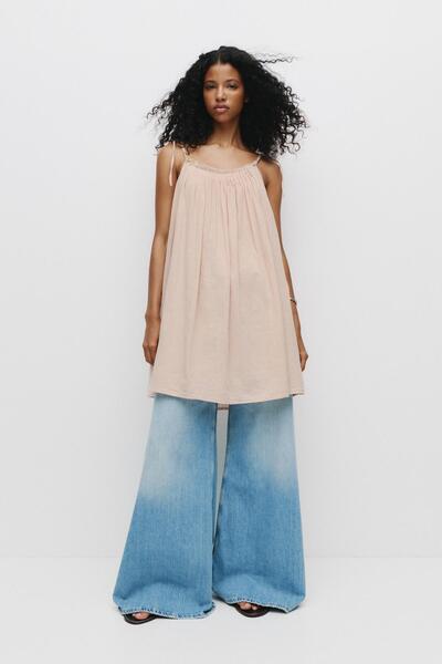 Pull & Bear Rustik kısa elbise