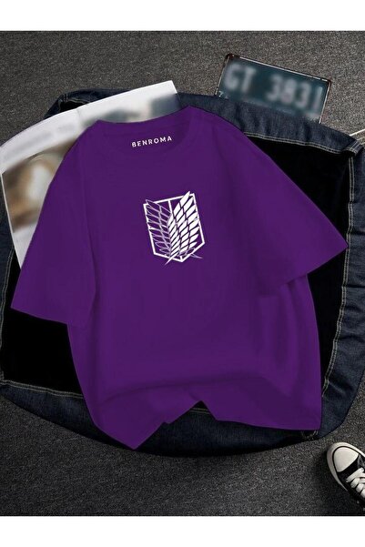 E-ROMA Υπερμεγέθη μπλουζάκι με στάμπα Titan Unisex