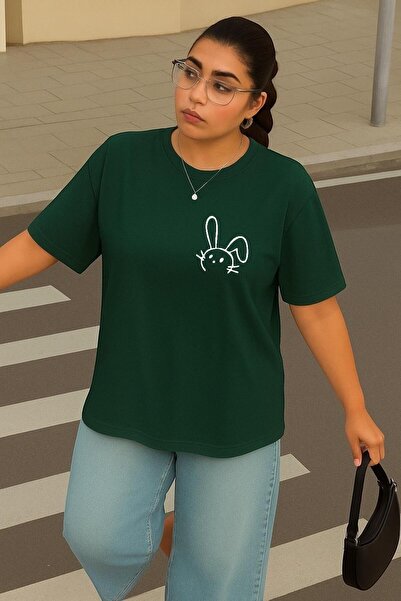 DM DOLCE MORE Plus Size Rabbit Printed Unisex T-Shirt