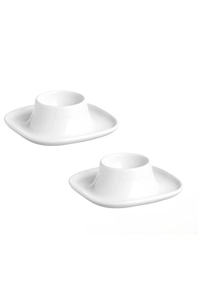 IKEA QUİCK 2'li Set Kahvaltılık Yumurta Kabı 10x10x3 Cm 2 Adet Porselen Yumur...