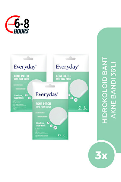 EveryDay Akne Bandı & Yatıştırıcı Bant 36'lı (3 LÜ PAKET) / Bandı - Pimple Patch- Hidrokolloid Bant