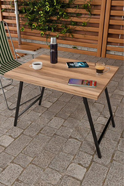 steel desing Metal Ayaklı Katlanır Kamp Balkon Bahçe Piknik Masa Sehpa