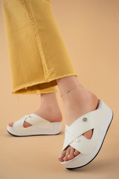 Khayt Diana Anatomical Orthopedic Ultra Comfortable Massage Sole Heel Spur Recommended Medical Sabo Women's Slippers