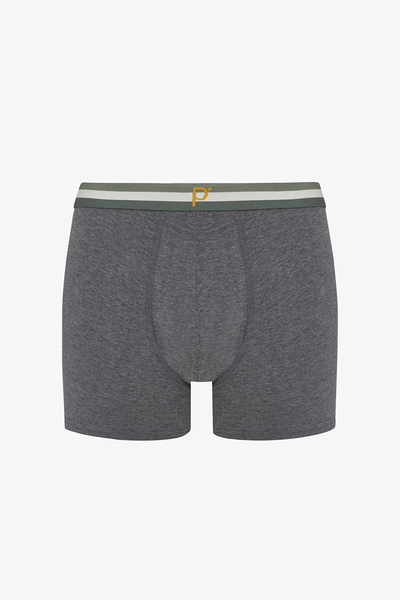 Penti Ανδρικό βαμβακερό Basic Grey Πολύχρωμο Σλιπ Boxer 3 τεμαχίων