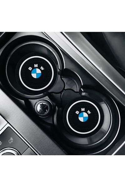 RoseTR Noul logo Bmw - Set de 2 suporturi și suport din silicon Bmw Accesoriu pentru interiorul mașinii